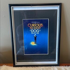 Framed 'Curious Incident of the Dog in the Night-Time'  Broadway print